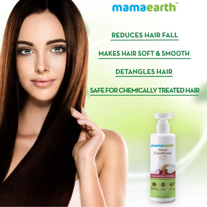 Mamaearth Onion Conditioner With Oil & Coconut For Hair Fall Control (250ml)