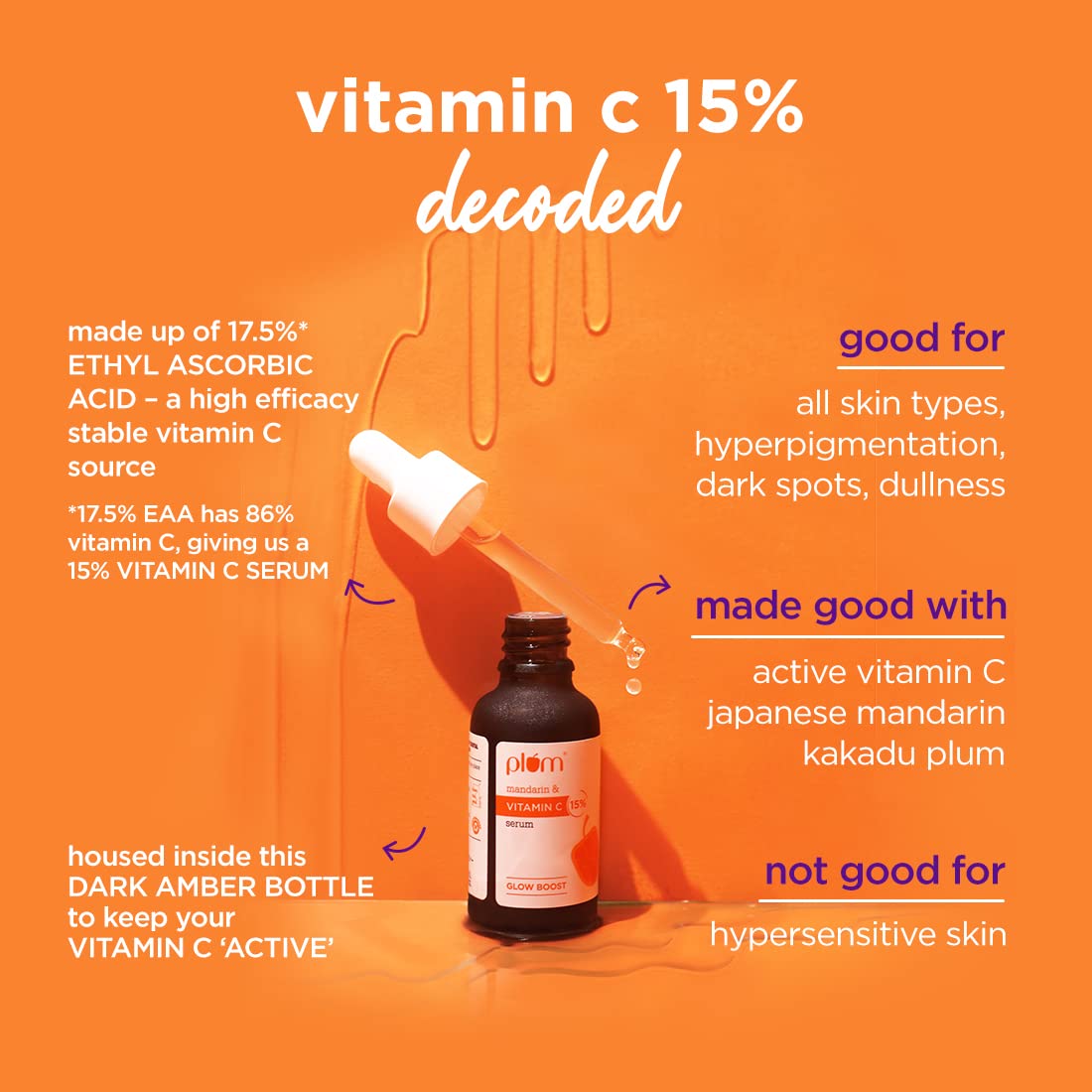 Plum 15% Mandarin & Vitamin C Serum Glow Boost(20ml)