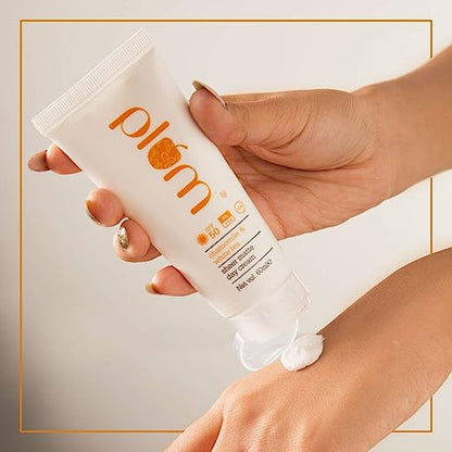 Plum Chamomile & White Tea Sheer Matte Day Cream SPF 50 PA+++ | Sunscreen | For Normal, Dry, Combination Skin l 60ml