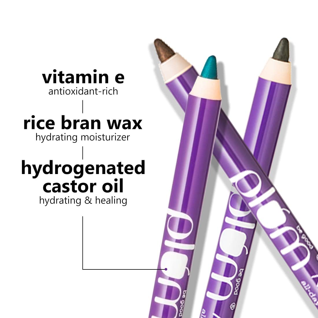 Plum Nature Studio All-Day-Wear Kohl Kajal - Black Brilliance + Free sharpner (1.2g)