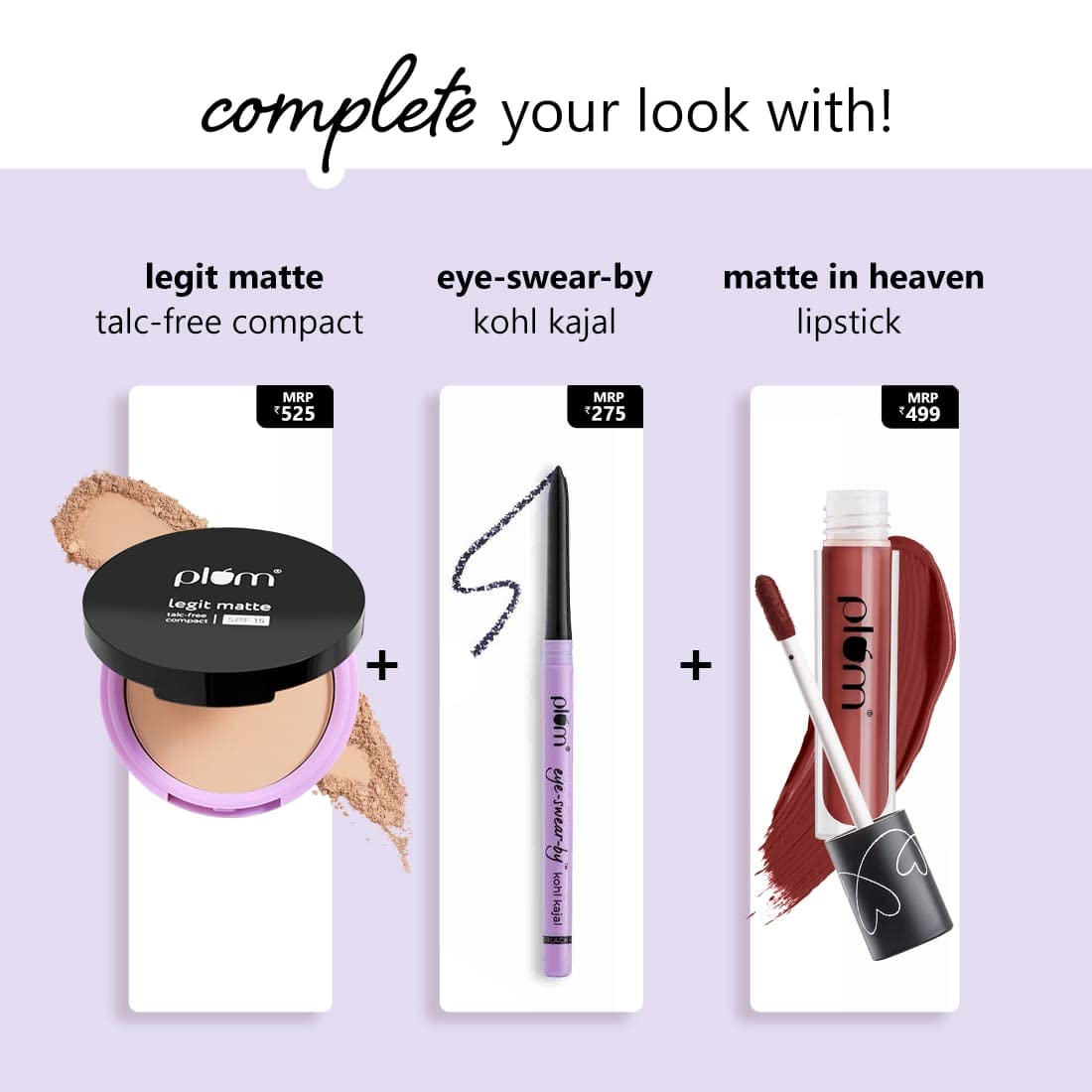 Plum Nature Studio All-Day-Wear Kohl Kajal - Black Brilliance + Free sharpner (1.2g)