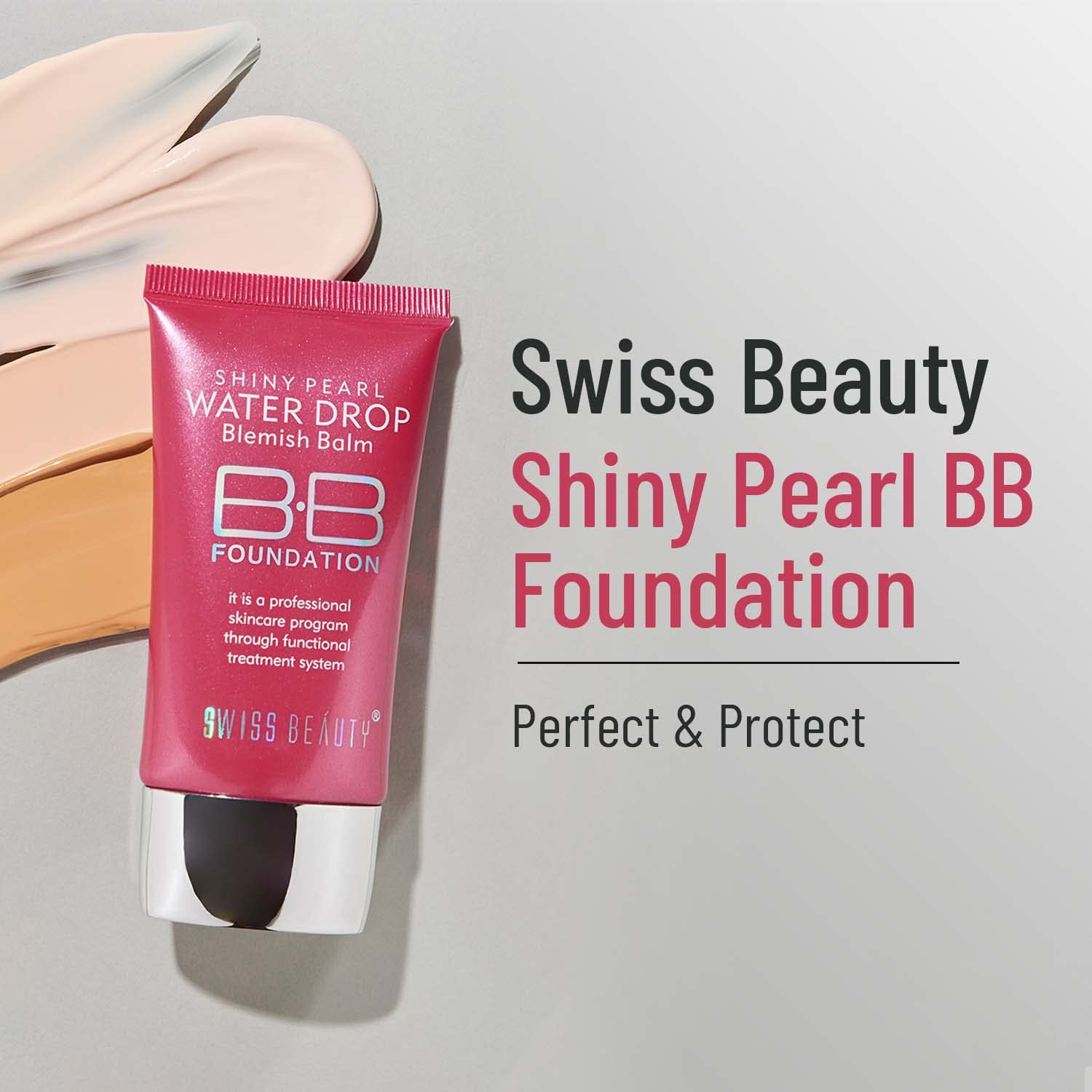 Swiss Beauty Shiny Pearl Water Drop Blemish Balm BB Foundation - 04