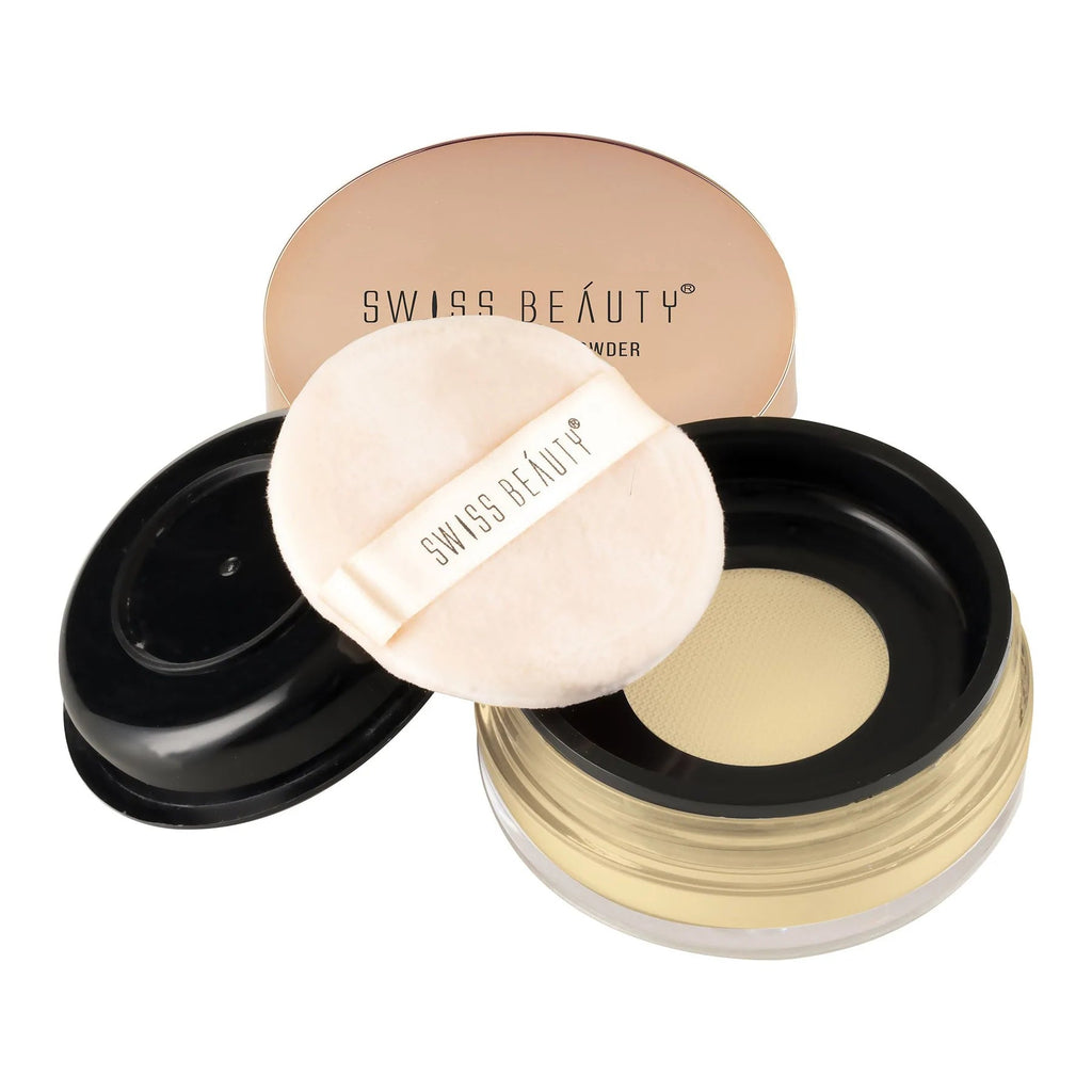 Swiss Beauty Ultra Fine Matte Loose Finish Powder - 02 Banana Powder